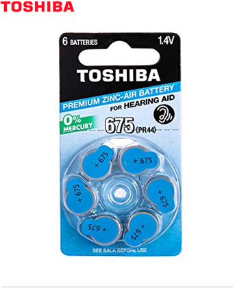 Toshiba PR44/675, Pin trợ thính Toshiba PR44/675, Pin máy điếc Toshiba PR44/675| CÒN HÀNG